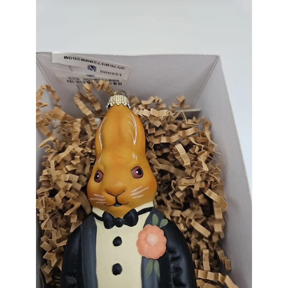 Vaillancourt‎  Rabbit Groom Ornament Wedding Gift Folk Art